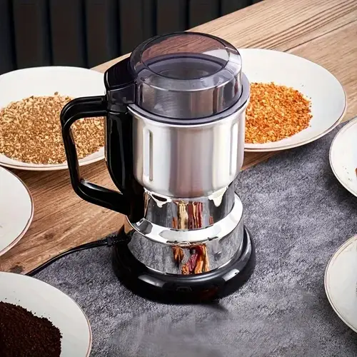 متعددة الأغراض طحن المحمولة مطحنة القهوة الكهربائية المنزلية الفولاذ المقاوم للصدأ طاحونة للبذور التوابل الأعشاب المكسرات الاتحاد الأوروبي التوصيل