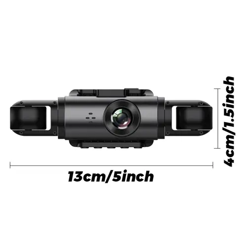 Dashcam سيارة الأمامية والخلفية 1080P 2 بوصة IPS4-قناة تسجيل مسجل فيديو سيارة 4 كاميرات للرؤية الليلية مسجل الصندوق الأسود