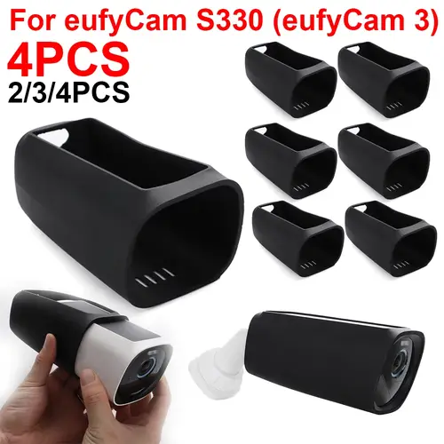 مقاوم للماء سيليكون كاميرا واقية ، غطاء الجلد ل Eufycam S330 ، كاميرا الأمن ، 2 قطعة ، 3 قطعة ، 4 قطعة