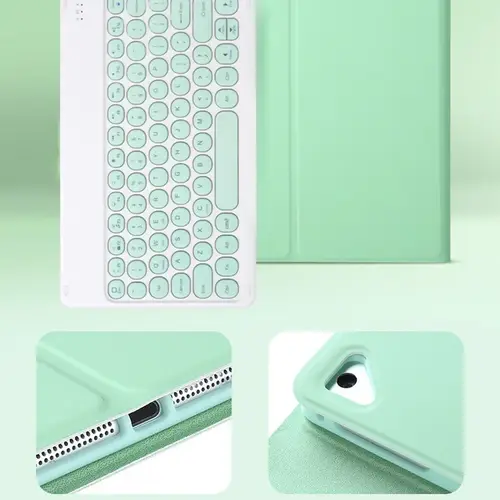 حافظة لجهاز iPad 11th الجيل 11 بوصة A16 2025، أغطية لوحة مفاتيح بلوتوث لجهاز Apple iPad 11th Case 2025 Funda