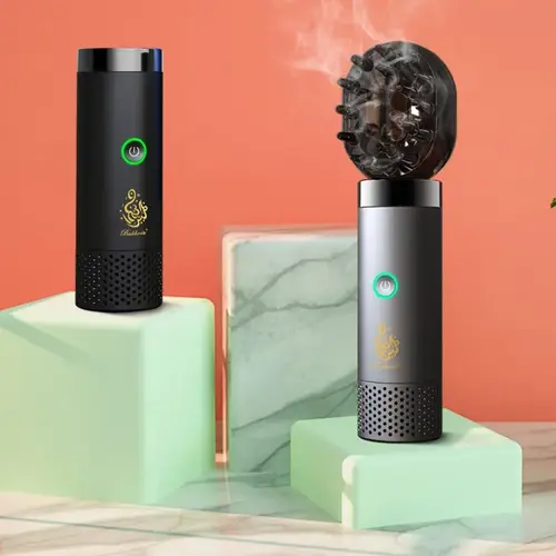 ChuHan العربية الكهربائية ناشر رائحة مشط وبخور السيارة 2 في 1 قابلة للشحن المحمولة USB نوع C البيئة Aromatizer