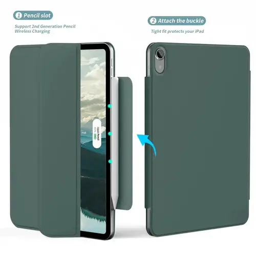 ل 2025 iPad11 A16 10 10.9 2022 Pro 11 12.9 بوصة حافظة مغناطيسية iPad Air4 5 10.9 Mini 6 8.3 بوصة مع غطاء مغناطيسي قابل للفصل