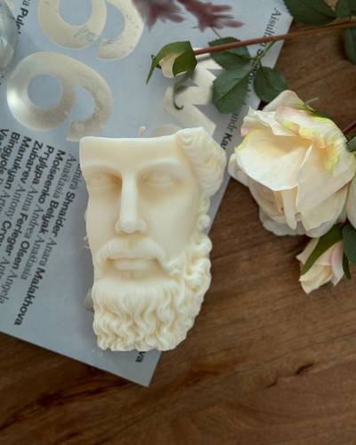 Greek Face Candle