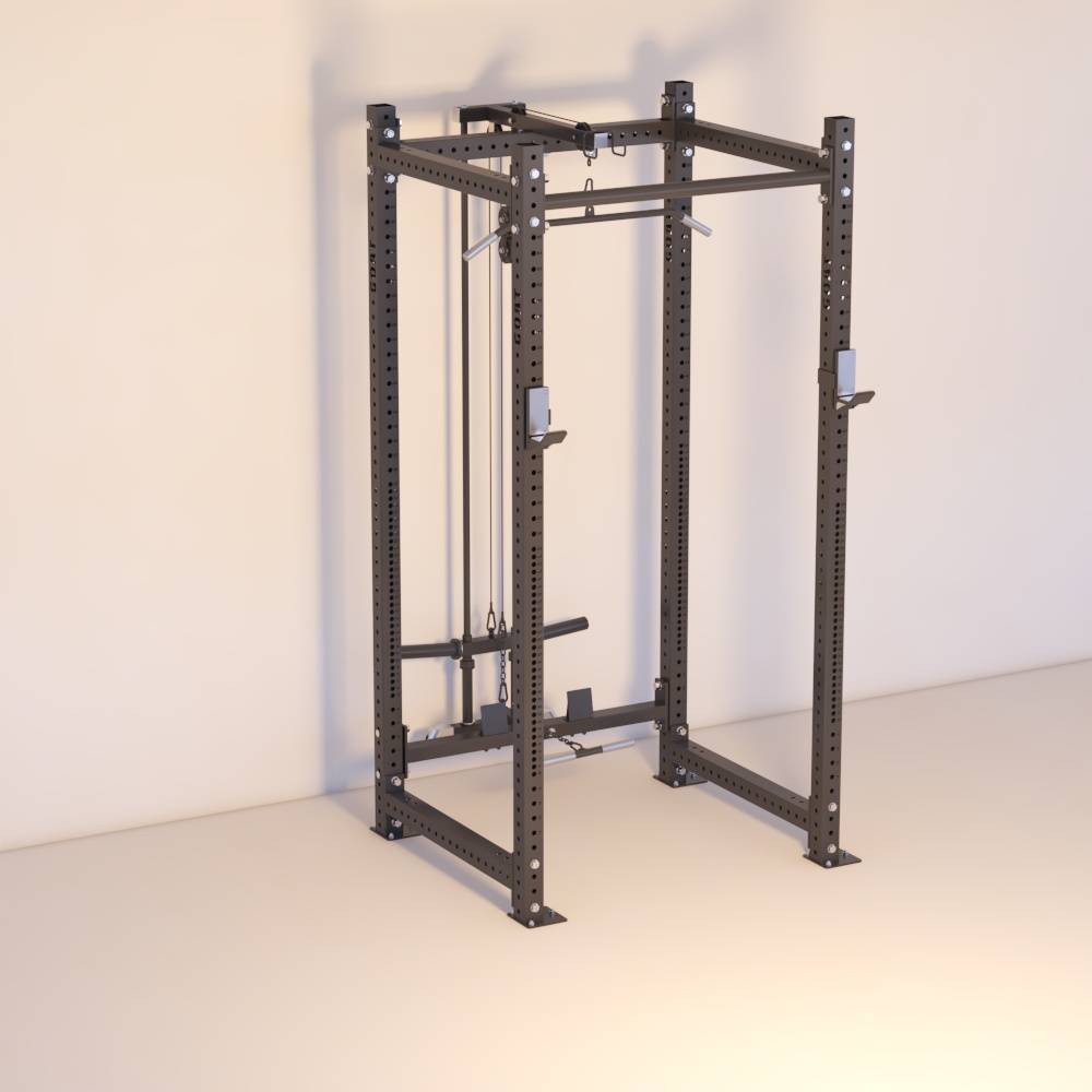 Power Rack with Cable Pulley System