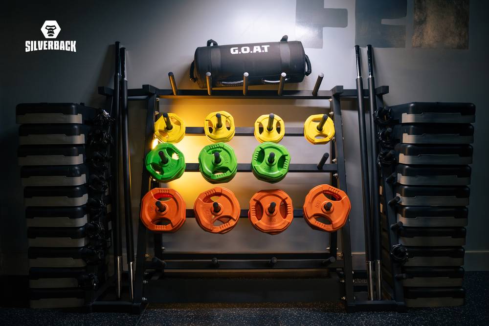 Body pump storage rack