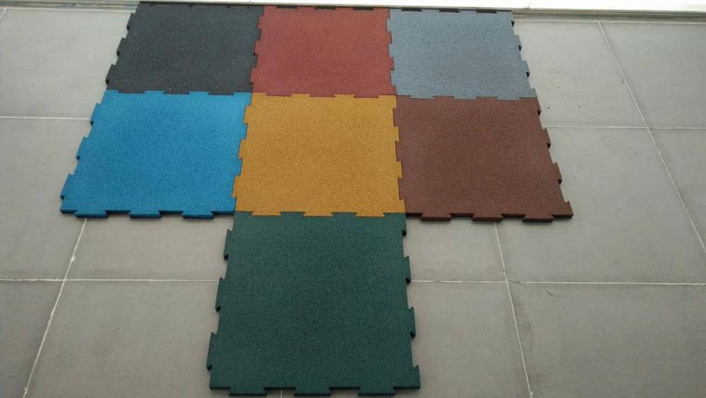 Rubber floor (outdoor )  Blue-20mm