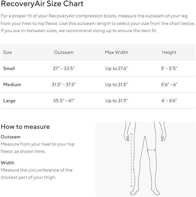 RecoveryAir JetBoots Medium