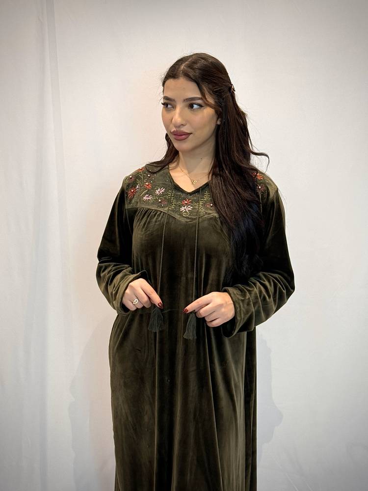 قميص نسائي مخمل مكسي 