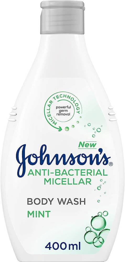 غسول الجسم المضاد للبكتيريا من جونسون بنكهة النعناع 400 مل