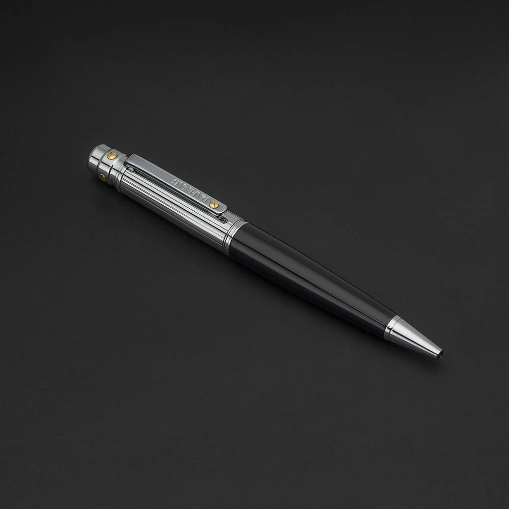 قلم الدهنج أسود وفضي