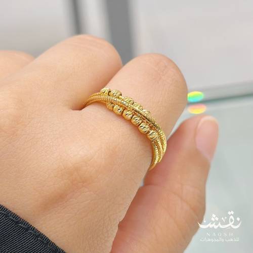 خاتم (ستيلّا) إيطالي - ذهب عيار21