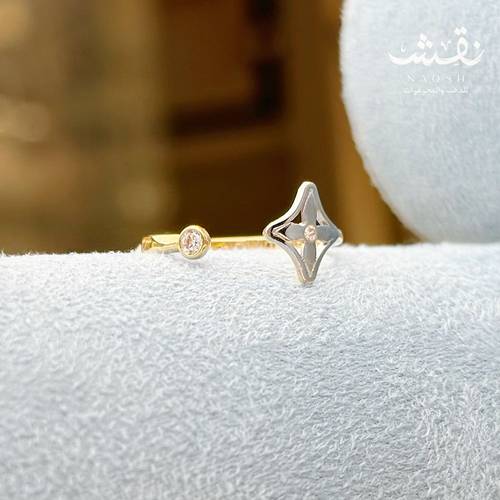 خاتم لوفيت ون فريم - ذهب عيار18