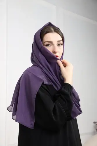 طرحة موف شيفون بلمعة