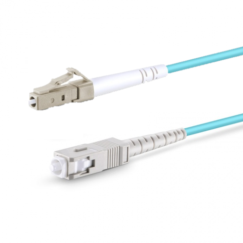 LC PC to SC PC Multimode Simplex Fiber Optic Cable – 1m to 100m