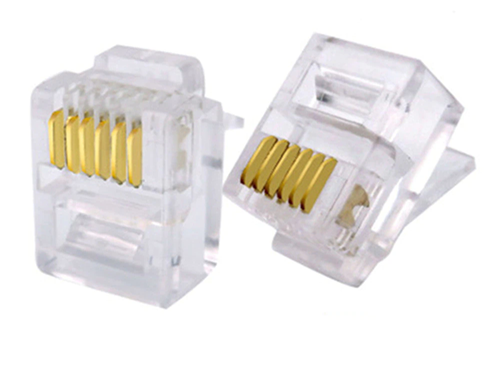 RJ12 6-Pin Connectors 100 Pcs