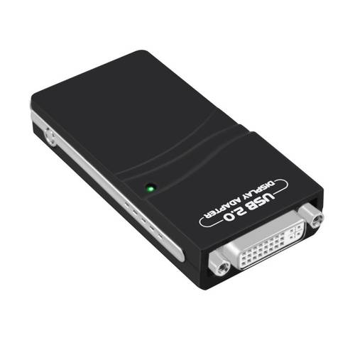 محول عرض متعدد UGA بواجهة USB 2.0 باللون الأسود لتوسيع خيارات التوصيل