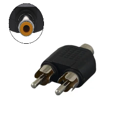 2 RCA male to Female 