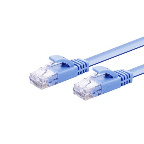 كابل إيثرنت Cat6 مسطح - اللون: أزرق لشبكات فعّالة وخالية من التشابك