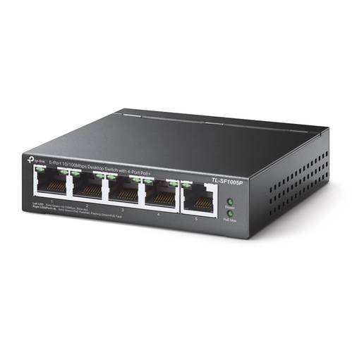 5-Port 10/100Mbps Desktop Switch with 4-Port PoE+