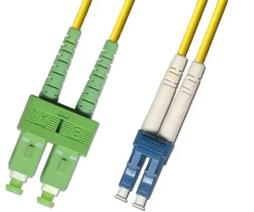 كيبل فايبر LC UPC إلى SC APC أحادي مزدوج – من 1 متر إلى 100 متر