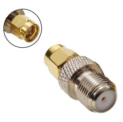 F-Type female to SMA male Coaxial RF Adaptor