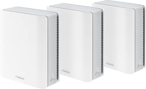 نظام الشبكة المتداخلة ASUS ZenWiFi BT8 WiFi 7 (مجموعة من 3) | BE14000 ثلاثي النطاق AiMesh الذكي