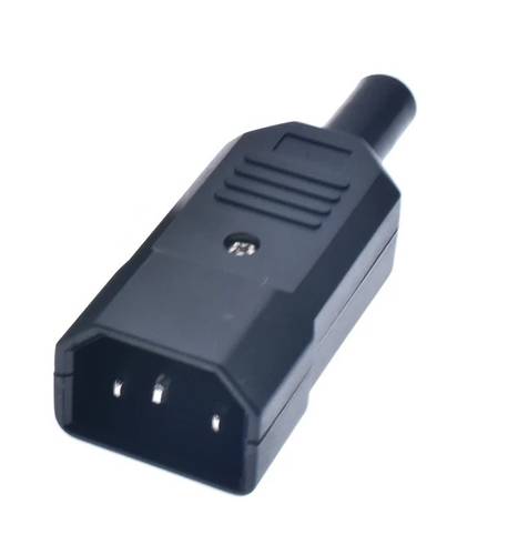 Connector IEC C13, socket to cable, 16A/250V