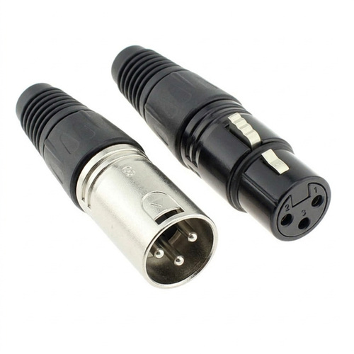 XLR 3-Pin Microphone Metal Connector