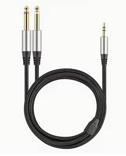 Aux to 6.5mm Y Cable