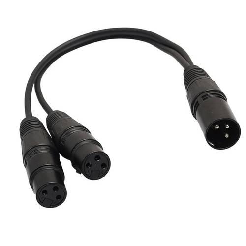 XLR Male to Dual Female (Y-Cable) 