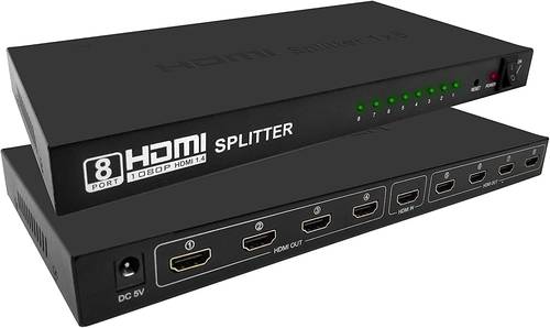 HDMI 4K 1x8 Splitter: Distribute 4K Video to 8 Displays