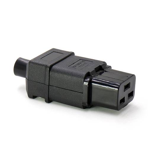 Connector IEC C19, socket to cable, 16A/250V