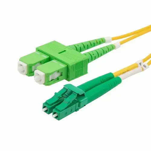 LC APC to SC APC Singlemode Duplex Fiber Optic Cable – 1m to 100m