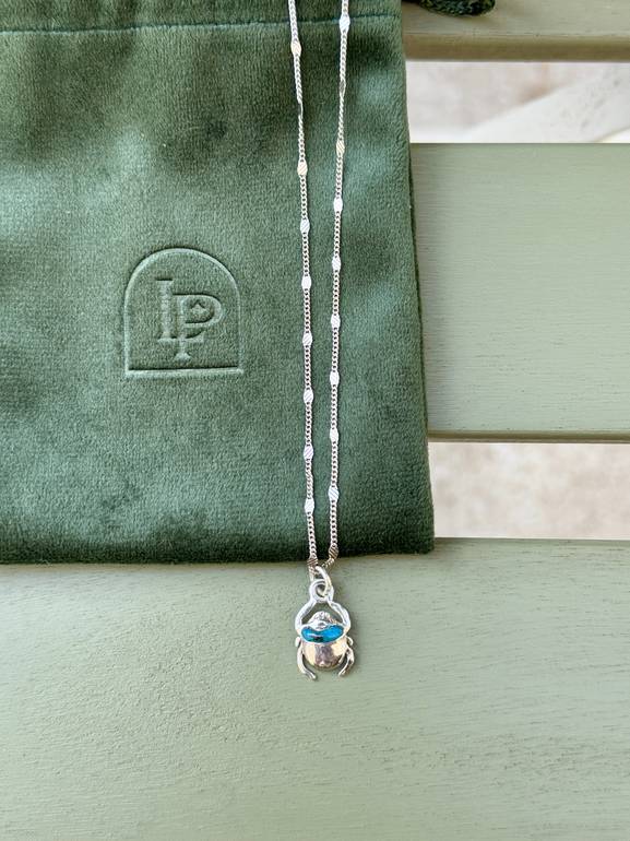 Turquoise Beetle Necklace