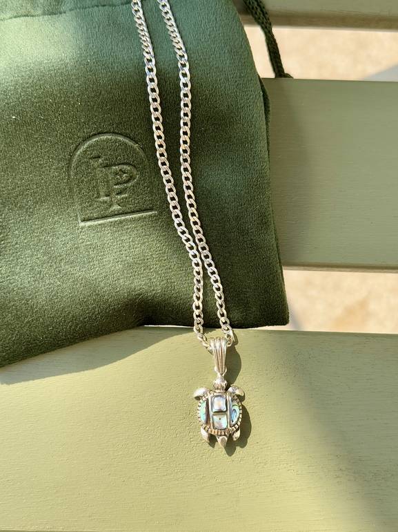 Seashell Turtle Necklace