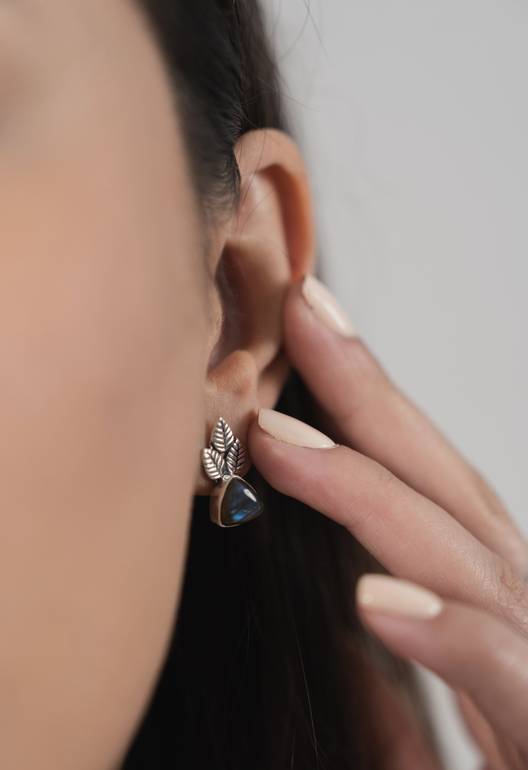 Labradorite Fire Earring