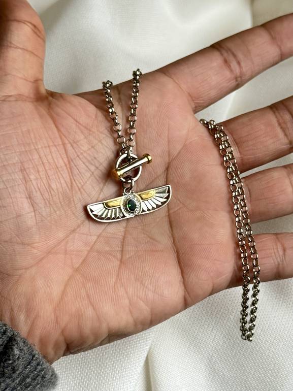 Wings of Isis Necklace (Green) 