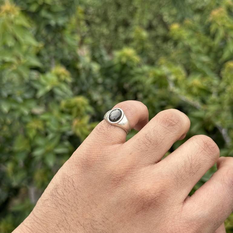 Black Obsidian Ring