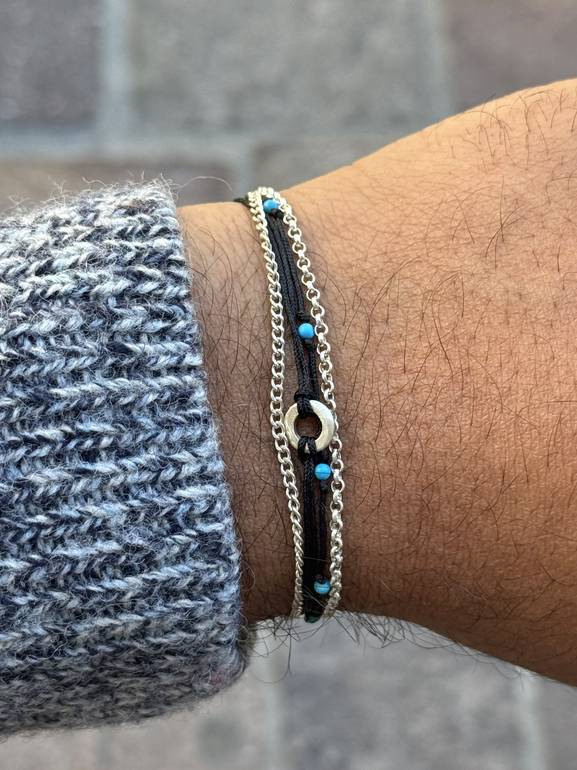 Black Cascade Bracelet