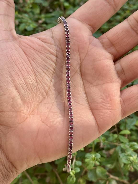Ruby Tennis Bracelet