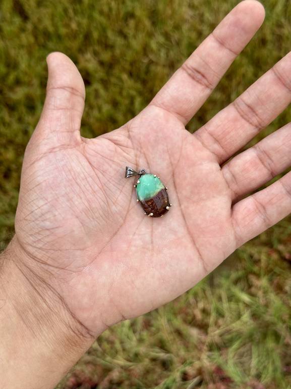 Vintage Chrysoprase pendant