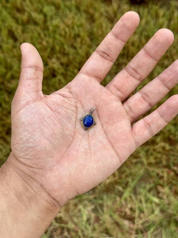 Vintage Lapis Lazuli Pendant
