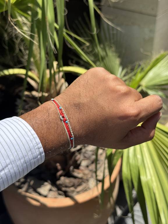 Crimson Cascade Bracelet