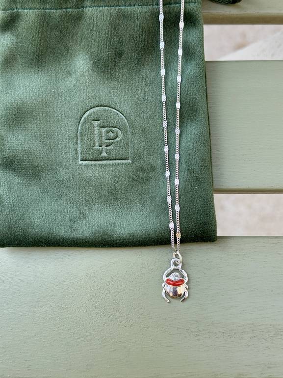 Coral Beetle Necklace 