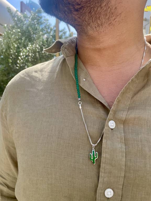 Green Agate Necklace 