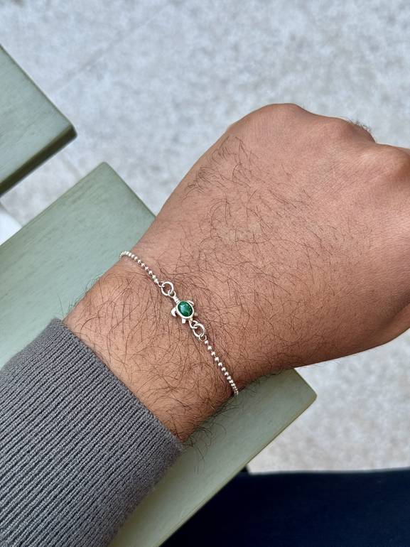 Malachite Turtle Bracelet