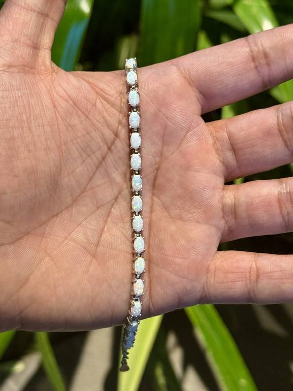 Full Moon Tennis Bracelet