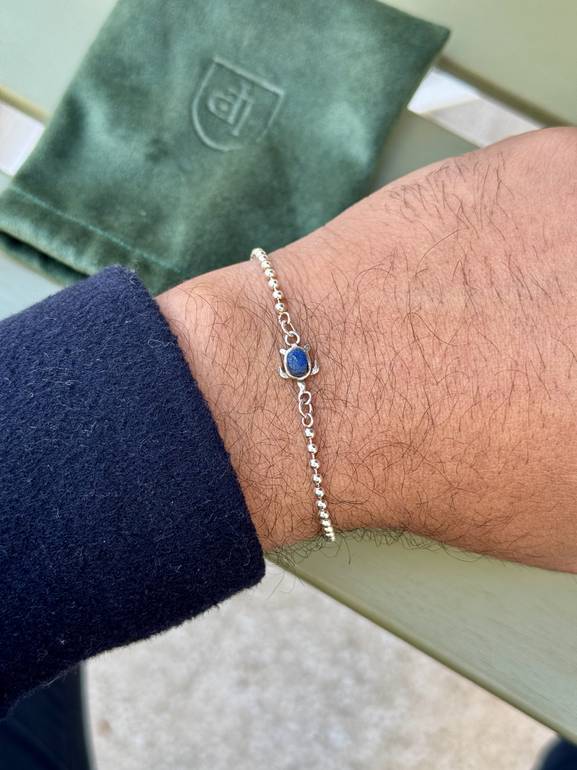 Lapis Lazuli Turtle Bracelet