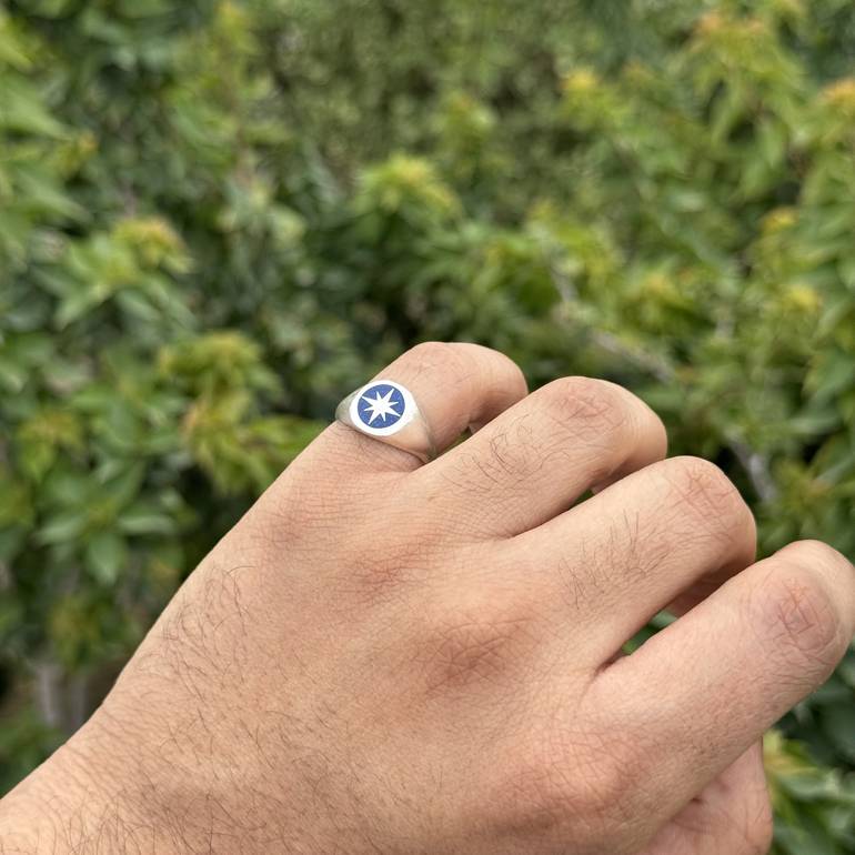 Blue Lunara Ring