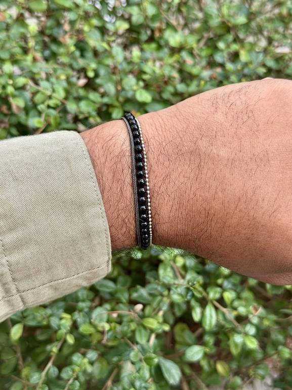Triple Onyx Bracelet